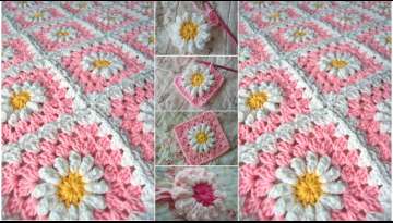 How Crochet a Daisy Blanket