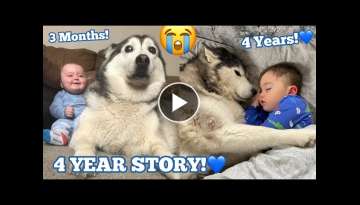 The Full 4 Year Story Of My Husky & Baby Becoming Best Friends!