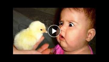 Cute Babies meeting with Farm animals - Funny Babies and Animal videos 2020