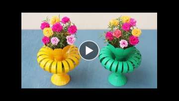 Recycle Plastic Bottles To Make Beautiful Colorful Flower Pots For Your Little Garden Recycle Plastic Bottles To Make Beautiful Colorful Flower Pots For Your Little Garden